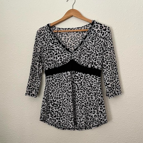 Gilligan & O'Malley Tops - Women's Leopard Print Top